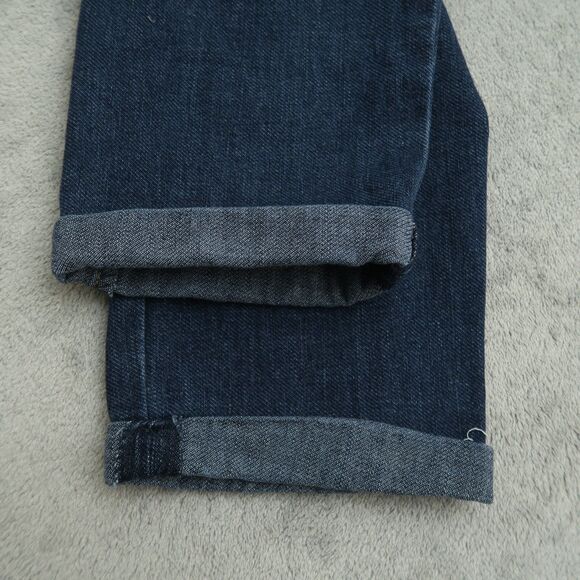 D. Jeans Women's Size 4 Blue Mid-Rise Cuffed Straight Denim Pants 26" Inseam - Picture 11 of 13